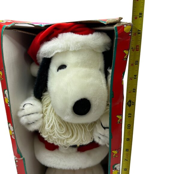 New Vtg 1997 Santas Best Snoopy Claus Holiday Decor Animated Motionette Figure - Picture 4 of 6